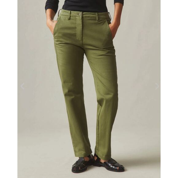 American Giant Sawbuck Chino Pants Women’s 6 Moss Green Straight Leg Chino - Picture 1 of 14